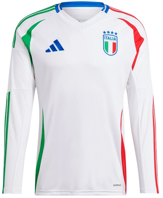 Camisa II Seleção da Italia 2024 Adidas oficial manga comprida